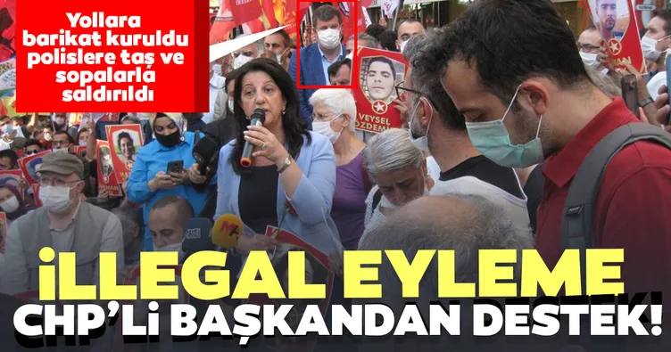 Son dakika haberi: Yollara barikat kuruldu! Polislere taş ve sopalarla saldırıldı! İllegal eyleme CHP'li başkandan destek