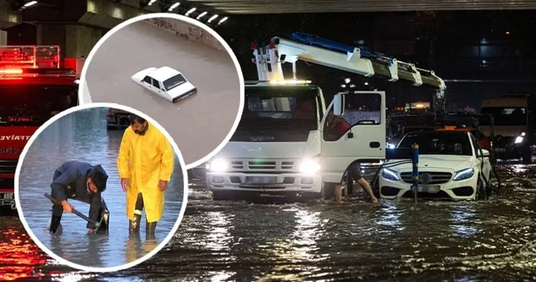 Ankara yine sele teslim oldu! Şiddetli yağmur nedeniyle yollar göle döndü, ev ve iş yerler hasar gördü