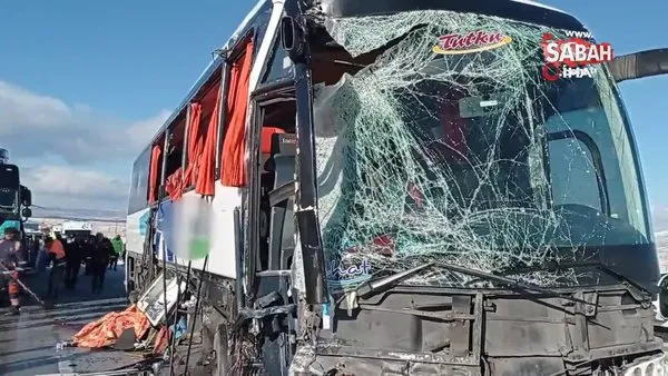 SON DAKİKA: Sivas’ta otobüs kazası: 1 ölü, çok sayıda yaralı var | Video