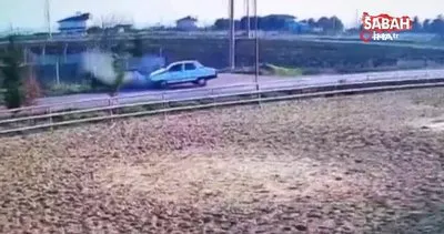 Tekirdağ’da 2 otomobilin çarpışması sonucu 3 kişinin yaralandığı feci kaza kamerada | Video