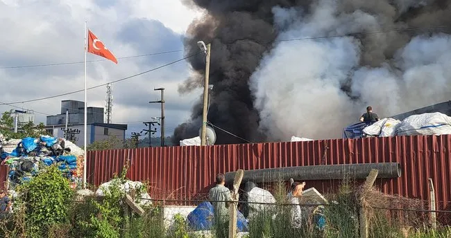 Ordu’da geri dönüşüm tesisinde yangın çıktı