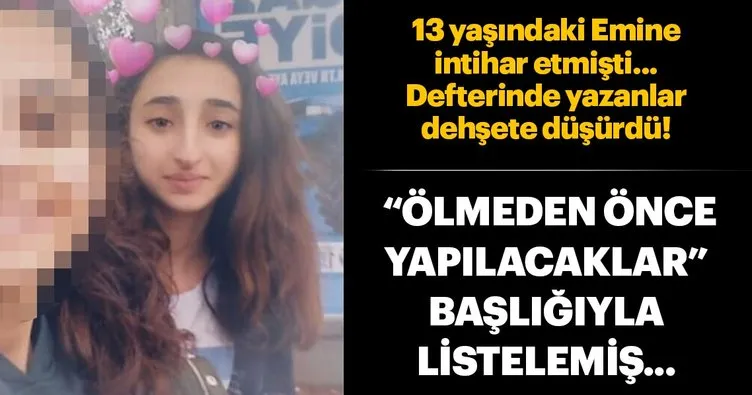 Mavi Balina kurbanı küçük Emine'nin fare zehirli intihar notu