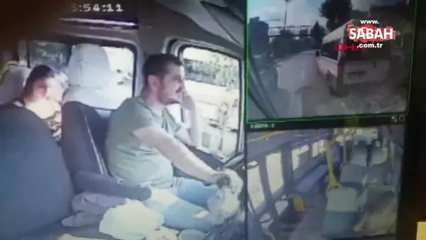 Hat kavgasında minibüslerin camları kırıldı! Yolcular panik yaşadı | Video