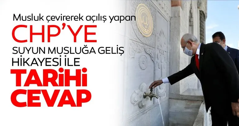AK Parti’den Musluk çevirerek açılış yapan CHP’ye İstanbul’un su ile buluşmasını anlatan çarpıcı belgeler
