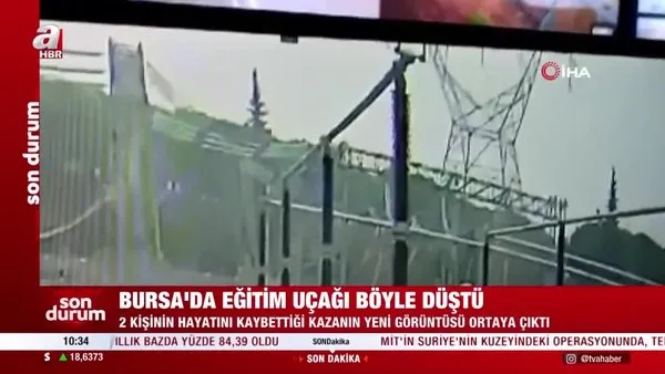 Son Dakika: Bursa’da eğitim uçağı düşmüştü! O anların görüntüsü ortaya çıktı | Video