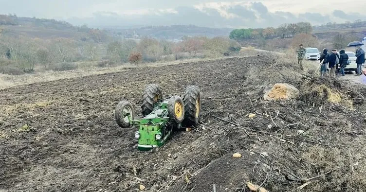 Çan’da devrilen traktör can aldı