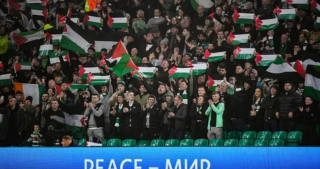 UEFA'dan skandal karar! Filistin'e destek veren Celtic için ceza verdiler...