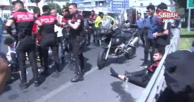 İstanbul’da kadın sürücü motosikletli polisleri bariyere sıkıştırarak yaraladı!