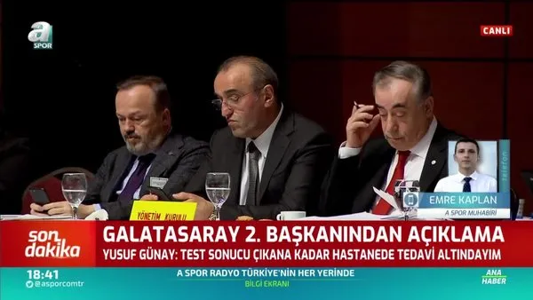 Galatasaray Başkan Yardımcısı Yusuf Günay'dan corona virüsü açıklaması