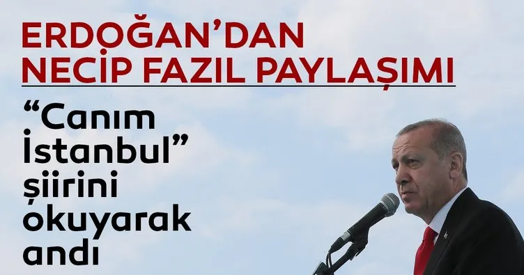 Cumhurbaşkanı Erdoğan’dan Necip Fazıl paylaşımı