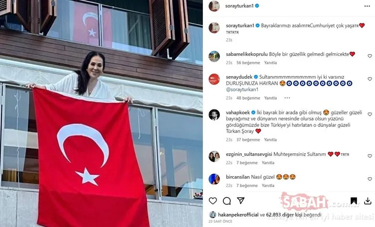 Türk sinemasının ’Sultan’ı Türkan Şoray evini Türk bayraklarıyla donattı!