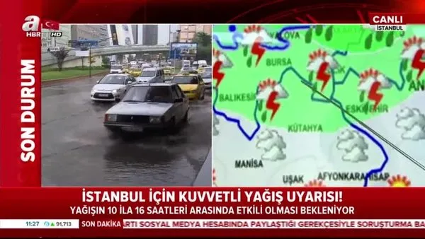 Meteororloji Müdürlüğü'nden İstanbul için canlı yayında flaş uyarı... Meteoroloji, İstanbul'a yağış için son dakika açıklaması yaptı!