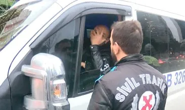 İstanbul’da ceza kesilen servis şoförü hakaretler etti