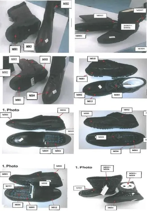 Bakanlık, kanserojen ayakkabıların fotoğraflarını paylaştı