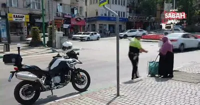 Bursa’da trafik polisinden alkışlanacak hareket