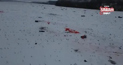 Düşen Ukraynalı askerleri taşıyan uçağın kara kutuları bulundu | Video