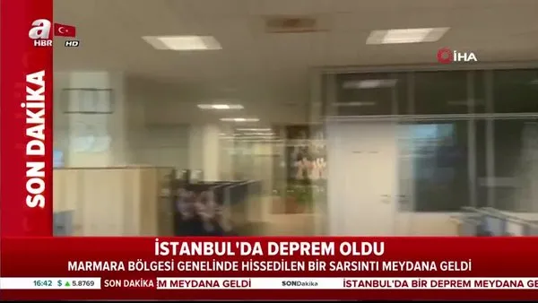 İstanbul'da deprem anı görüntüleri ortaya çıktı! (11 Ocak 2020 Cumartesi) Marmara Denizi'nde 4.7 büyüklüğünde