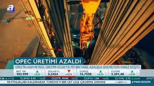 OPEC'in petrol üretimi Ocak'ta azaldı