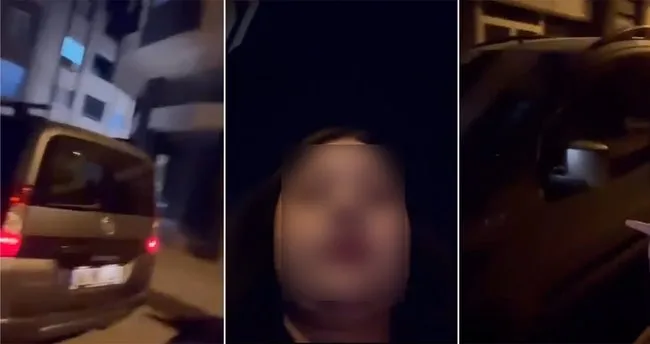 Genç kadın kendisini takip eden kişiyi çekti: Seni polise veririm!