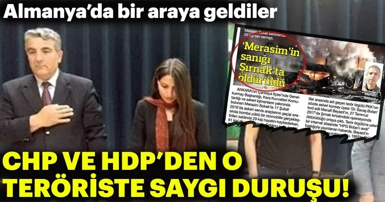 CHP ve HDP’den teröristlere saygı duruşu
