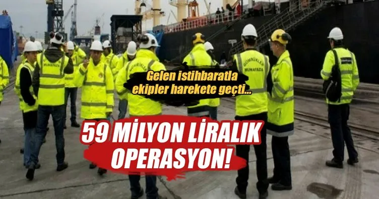 İzmit Limanı’nda dev kokain operasyonu: 59 milyon TL