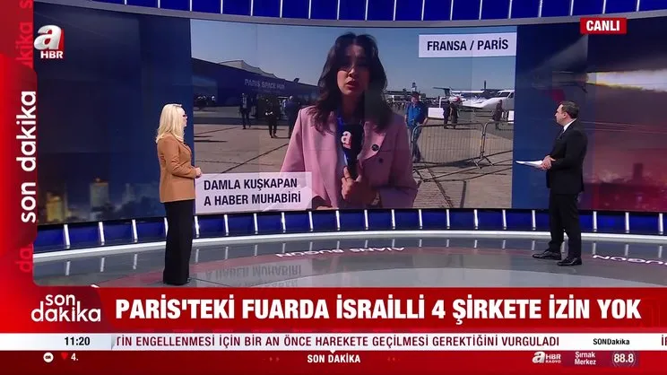 Paris Havacılık Fuarı'nda İsrailli şirketlere izin verilmedi | Video