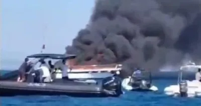 Bodrum’da teknede yangın çıktı