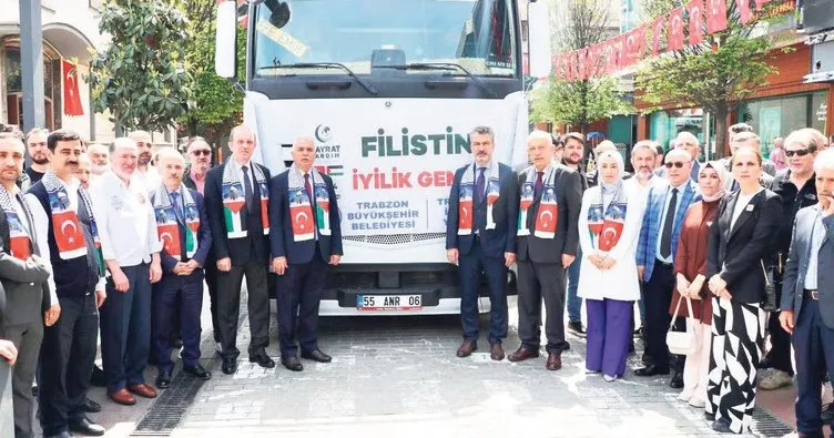 Trabzon’dan yardım TIR’ları gönderildi