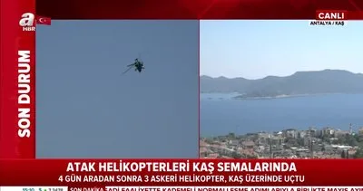 Son dakika haberi... Atak taarruz helikopterlerimiz Antalya Kaş semalarında | Video