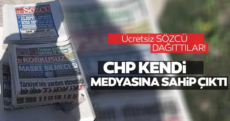 CHP kendi medyasına sahip çıktı! Ücretsiz Sözcü dağıttılar!