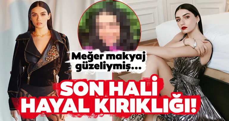 Hazar Ergüçlü de makyaj güzeli çıktı! Ünlü oyuncu Hazar Ergüçlü makyajsız hali ile hayal kırıklığı oldu!