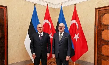 Bakan Çavuşoğlu, Estonya Cumhurbaşkanı Karis ile görüştü