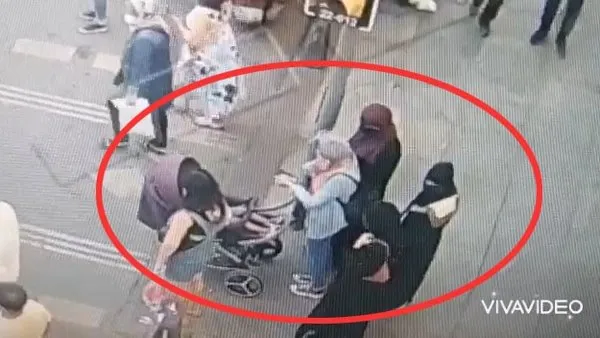 İstanbul Şişli'de kadın yankesicinin yakalanma anı kamerada