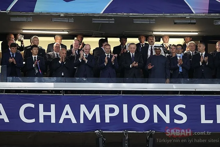 Başkan Recep Tayyip Erdoğan İstanbul’daki Şampiyonlar Ligi Finali’ni takip etti