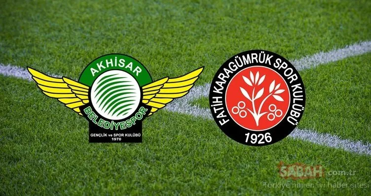 TFF 1. Lig Akhisar Belediyespor - Fatih Karagümrük maçı saat kaçta başlıyor, ne zaman? Akhisar - Karagümrük canlı yayın hangi kanalda?