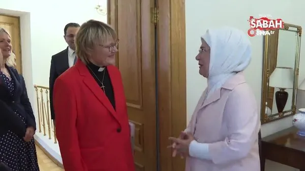 Emine Erdoğan, İsveç Başbakanı’nın eşi Birgitta Ed ile görüştü | Video
