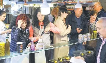 Bulgarların alışveriş yarışı izdihama dönüştü #edirne