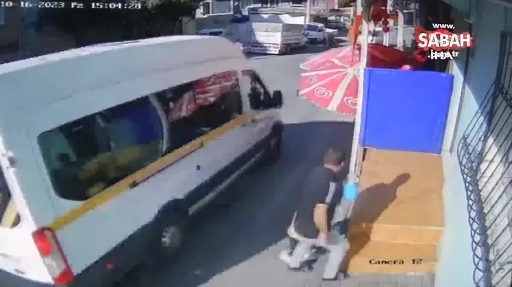 Freni patlayan minibüs yokuş aşağı böyle sürüklendi: 7 yaralı