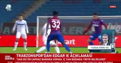 Son dakika! Trabzonspor’da şok! Edgar Ie Sezonu kapattı | Video