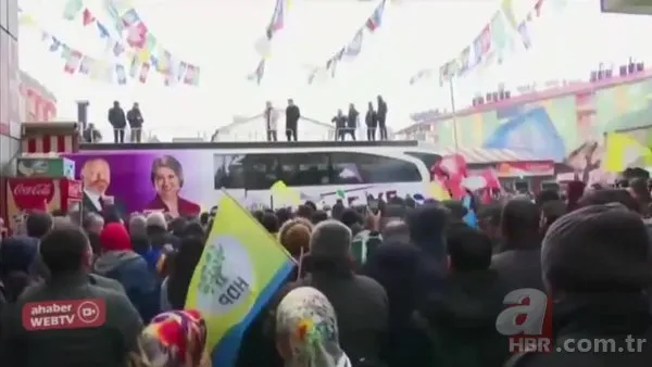Kirli yüzleri deşifre oluyor! HDP seçim otobüsünden özerklik naraları attı