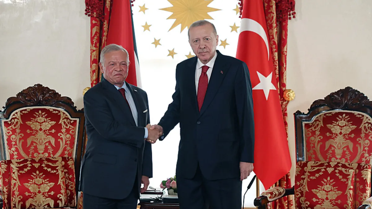 Başkan Recep Tayyip Erdoğan Ürdün Kralı 2. Abdullah ile bir araya geldi Başkan Recep Tayyip Erdoğan Ürdün Kralı 2. Abdullah ile bir araya geldi