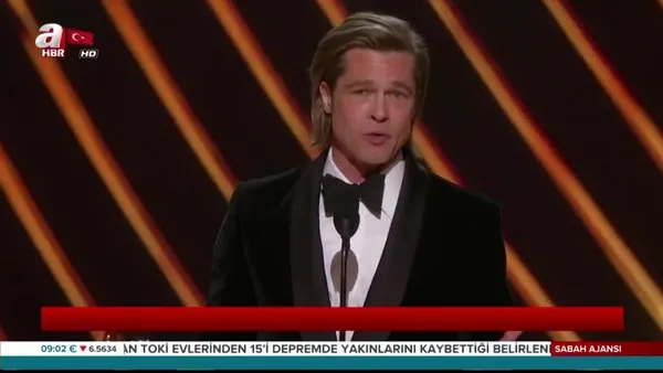 Oscar 2020 Ödül Töreni'nde Brad Pitt sürprizi! 92. Oscar ödüllerinde kazananlar böyle açıklandı...  | Video