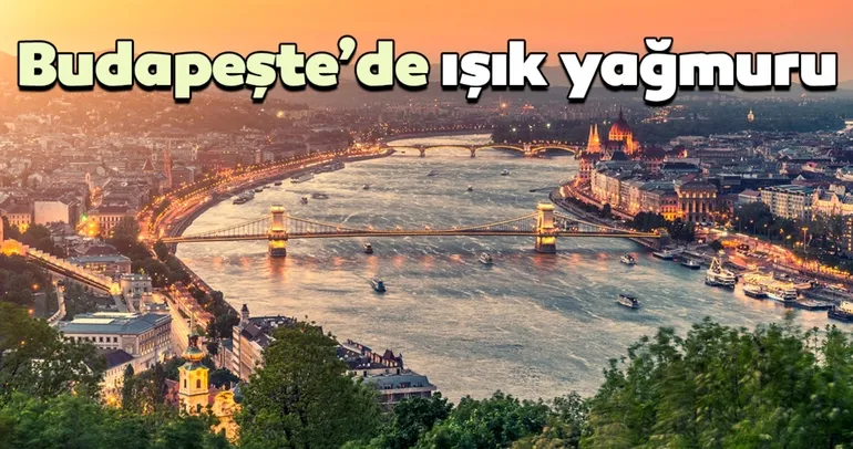 Budapeşte’de ışık yağmuru