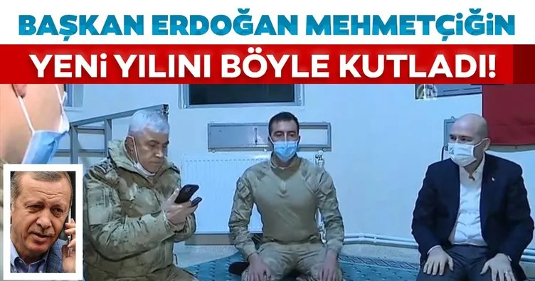 Başkan Erdoğan yeni yılda sınırdaki Mehmetçiğe seslendi!
