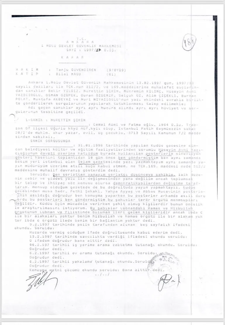 refah partilileri tutuklayan dgm hakimi