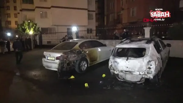 Adana'da kundaklanan lüks otomobil kullanılmaz hale geldi | Video