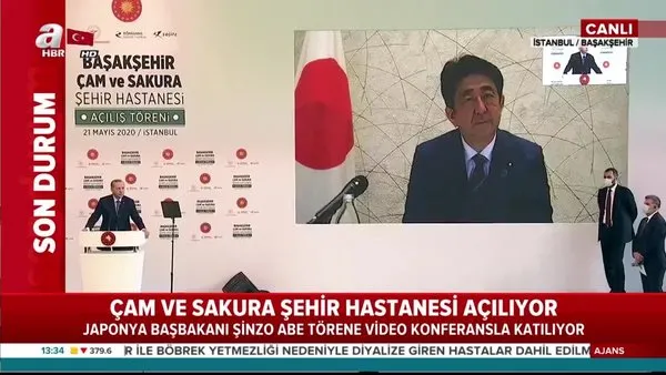 Japonya Başbakanı Şinzo Abe'den Çam ve Sakura Şehir Hastanesi açılış töreninde önemli açıklamalar | Video