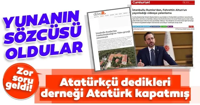 Son Dakika Yunanistan In Sozcusu Oldular Ataturkcu Dedikleri Dernegi Ataturk Kapatmis Son Dakika Haberler