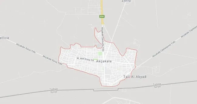 akcakale nin haritadaki yeri nerede