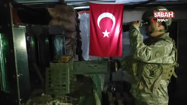 Teröristlerin inlerine giren Mehmetçiklerden yeni yıl mesajı | Video